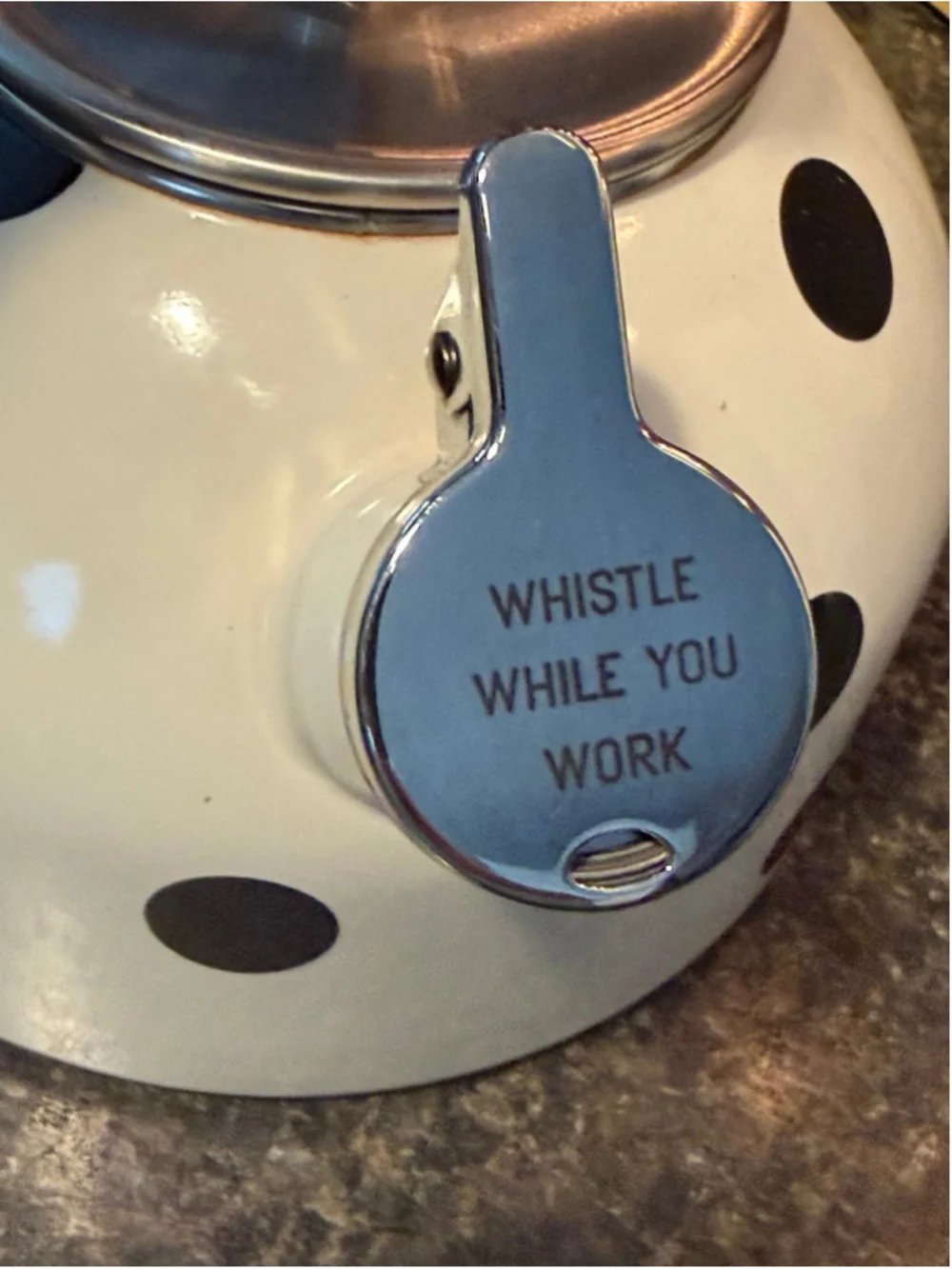 Kate Spade New York Deco Dot Whistling Tea Kettle
